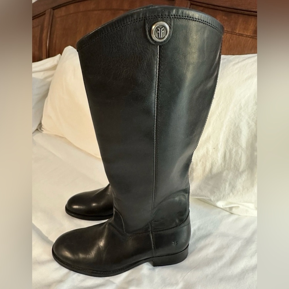 Frye Melissa Leather Tall Boot Size 7 - Picture 2 of 8